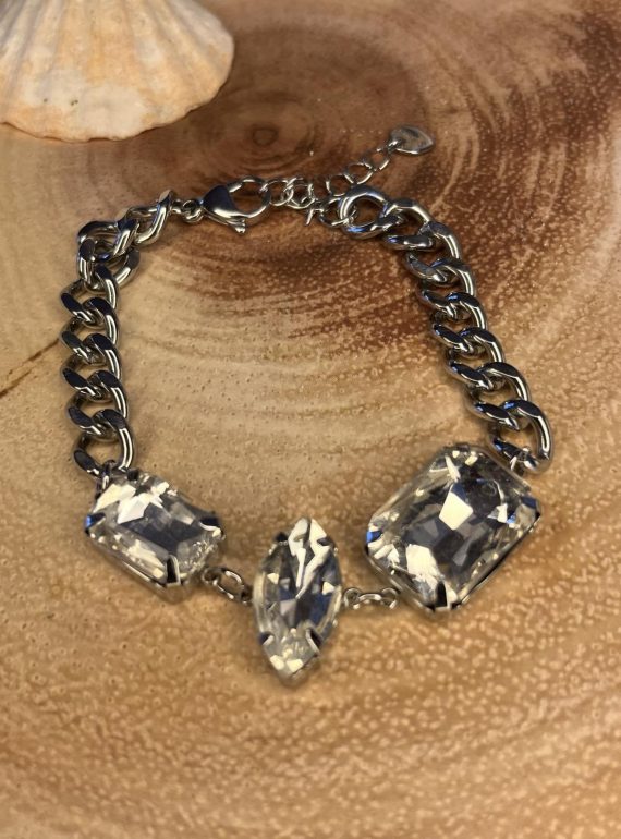 ✨ UShine.gr: Χειροποίητο Βραχιόλι με Κρύσταλλα No 144