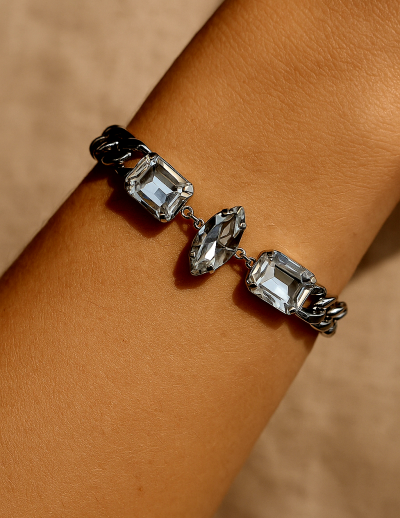 ✨ UShine.gr: Χειροποίητο Βραχιόλι με Κρύσταλλα No 144