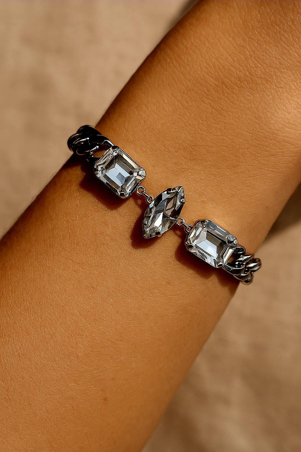 ✨ UShine.gr: Χειροποίητο Βραχιόλι με Κρύσταλλα No 144