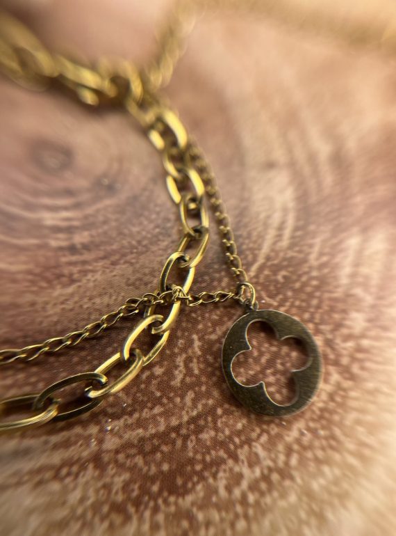 ✨ UShine.gr: Διπλό Βραχιόλι από Ανοξείδωτο Ατσάλι No 155