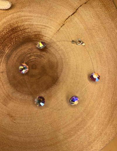 ✨ UShine.gr: Βραχιόλι Αόρατο με Ιριδίζοντα Κρύσταλλα No 191