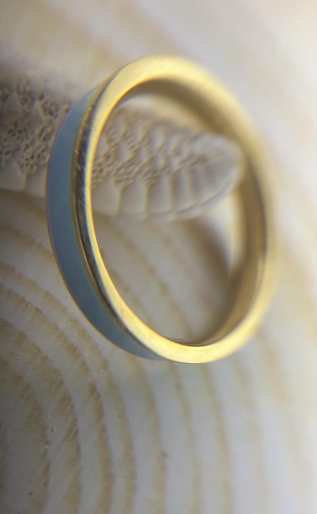 ✨ UShine.gr: Ατσάλινο Δαχτυλίδι Τιρκουάζ Εμαγιέ No 232