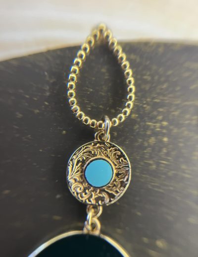 ✨ UShine.gr: Χειριοποίητα Boho Σκουλαρίκια Τιρκουάζ No 225