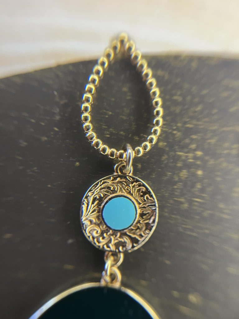 ✨ UShine.gr: Boho Σκουλαρίκια Τιρκουάζ No 225