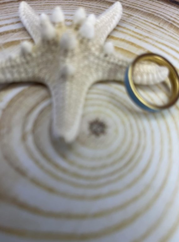 ✨ UShine.gr: Ατσάλινο Δαχτυλίδι Τιρκουάζ Εμαγιέ No 232