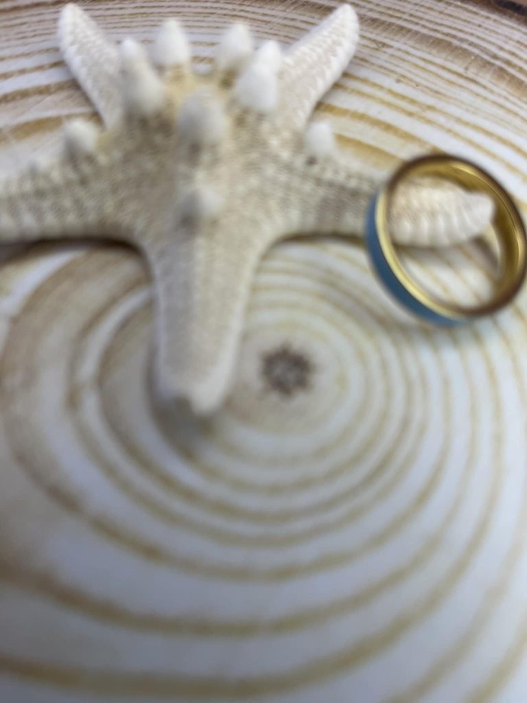 ✨ UShine.gr: Ατσάλινο Δαχτυλίδι Τιρκουάζ Εμαγιέ No 232