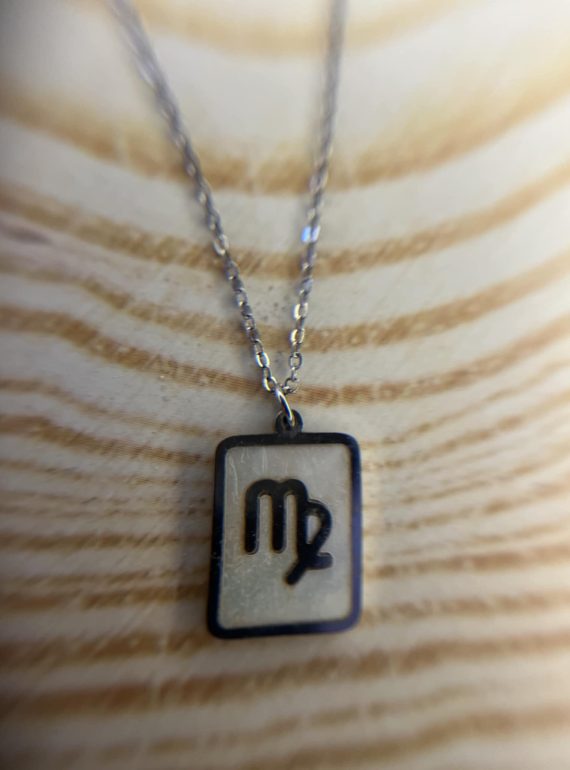 ✨ UShine.gr: Κολιέ Παρθένος από ατσάλι σε ασημί No 247