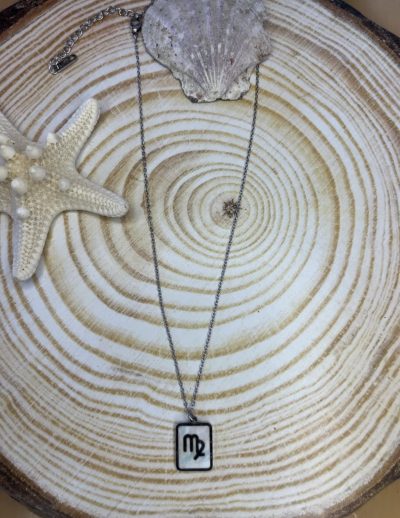 ✨ UShine.gr: Κολιέ Παρθένος από ατσάλι σε ασημί No 247