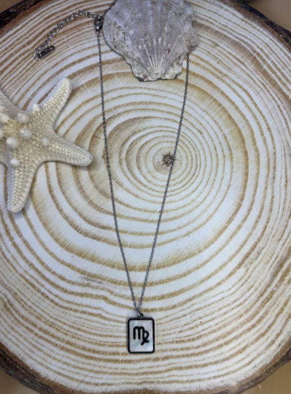 ✨ UShine.gr: Κολιέ Παρθένος από ατσάλι σε ασημί No 247