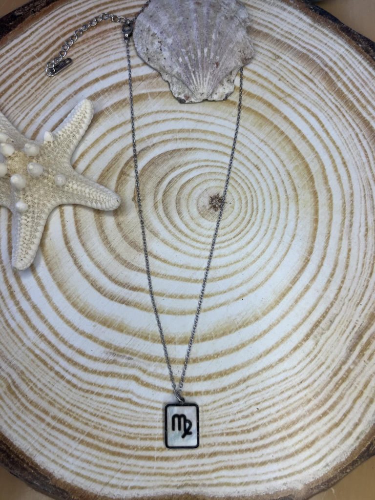 ✨ UShine.gr: Κολιέ Παρθένος από ατσάλι σε ασημί No 247