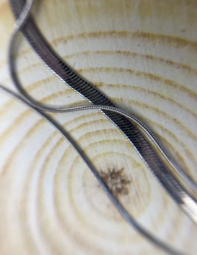 ✨ UShine.gr: Ατσάλινο κολιέ 3 σε 1 σε ασημί No 172