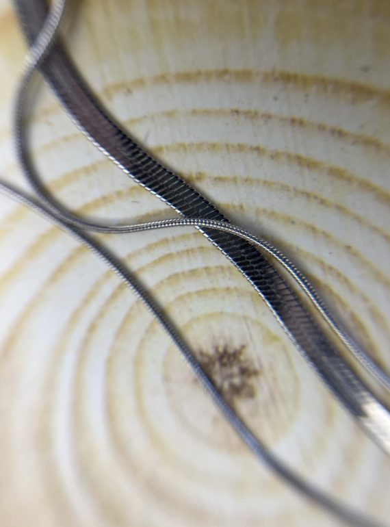 ✨ UShine.gr: Ατσάλινο κολιέ 3 σε 1 σε ασημί No 172