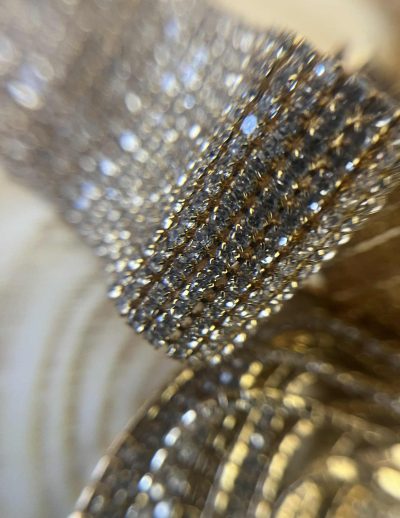 ✨ UShine.gr: Χειροποίητο λαμπερό choker με κρόσσια strass σε χρυσό No 1202