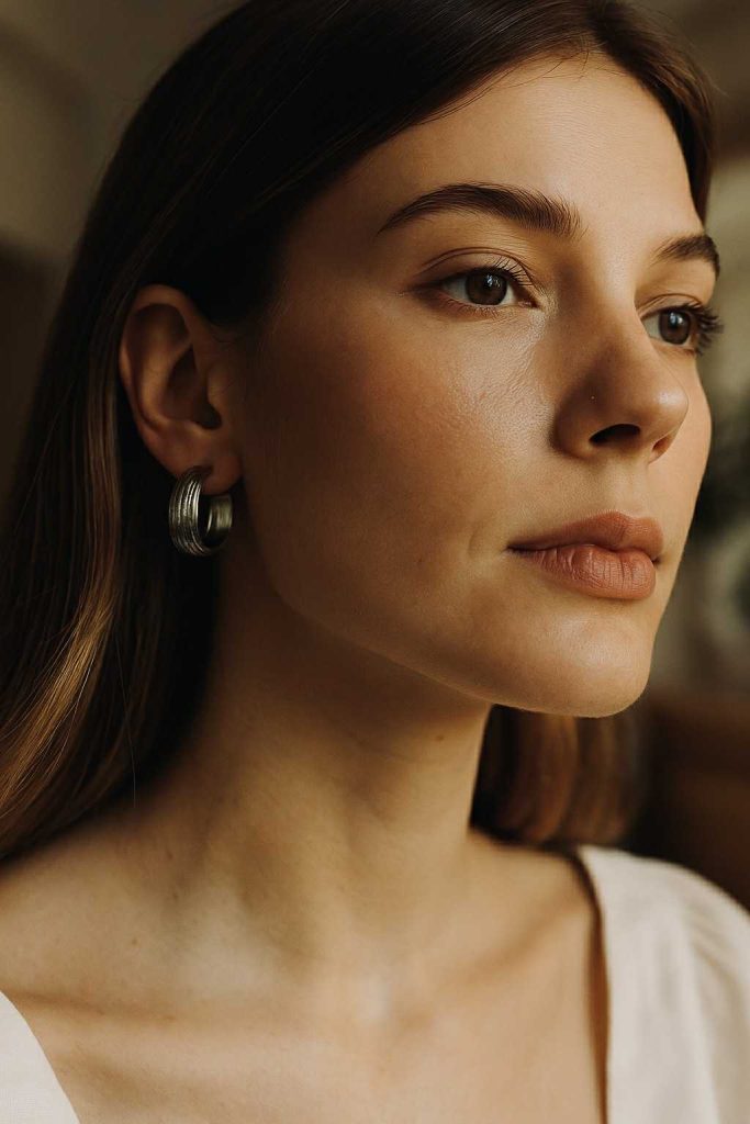 ✨ UShine.gr: Ατσάλινοι κρίκοι με σκαλιστό σχέδιο – Silver Shine No 1203