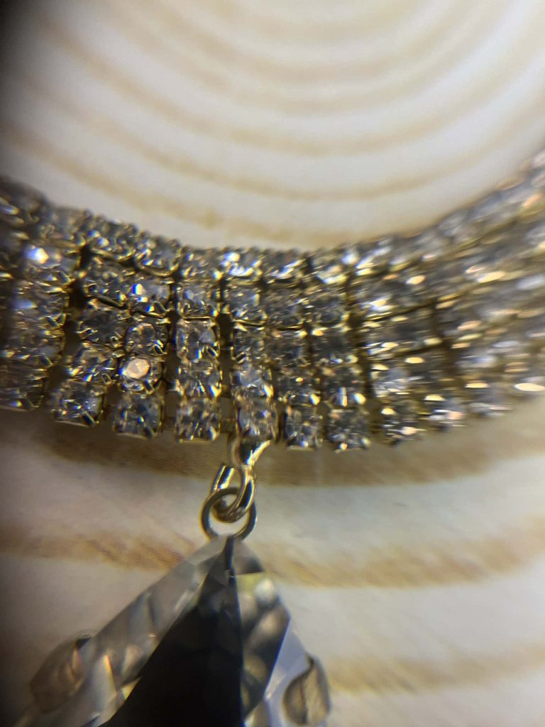 ✨ UShine.gr: Εντυπωσιακό choker με μεγάλο δάκρυ clear crystal No 1233