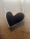 ✨ UShine.gr: Ατσάλινο κολιέ καρδιά σε μαύρη απόχρωση No 1239
