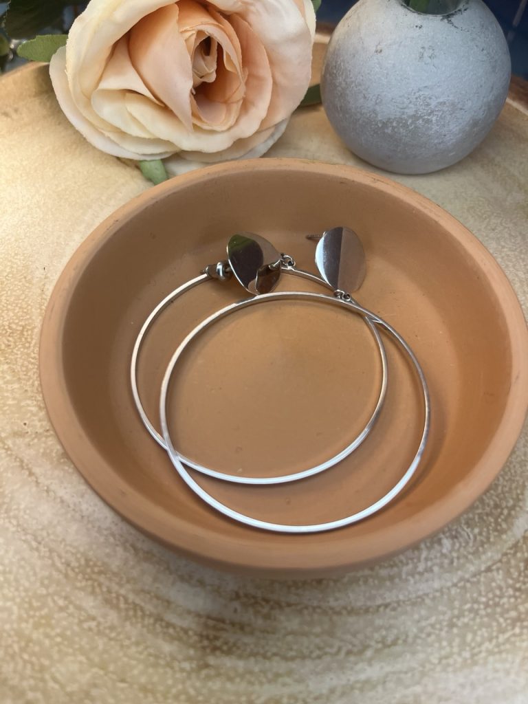 ✨ UShine.gr: Ατσάλινοι εντυπωσιακοί κρίκοι με μοντέρνο minimal design No 1243