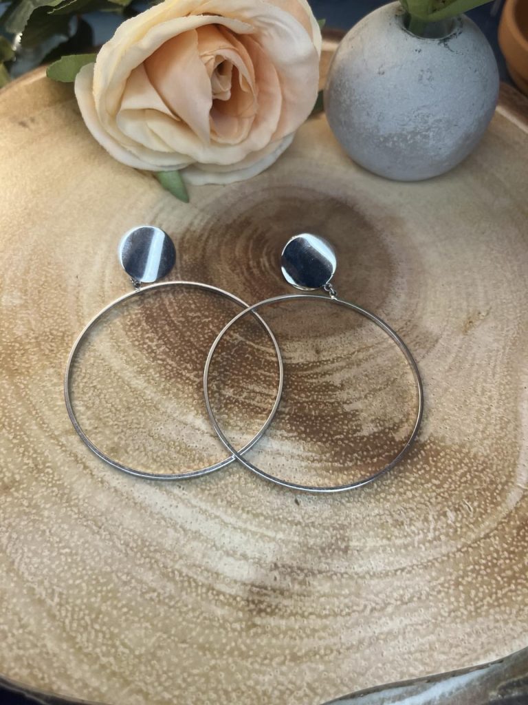 ✨ UShine.gr: Ατσάλινοι εντυπωσιακοί κρίκοι με μοντέρνο minimal design No 1243