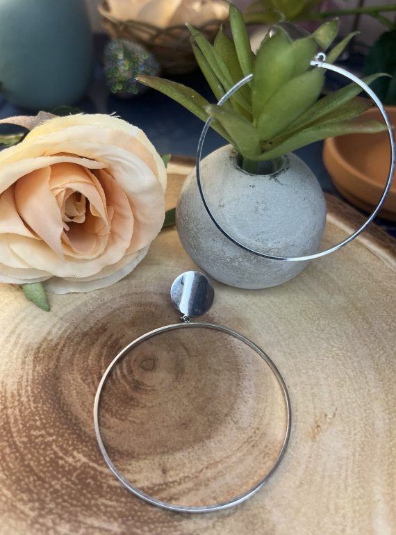 ✨ UShine.gr: Ατσάλινοι εντυπωσιακοί κρίκοι με μοντέρνο minimal design No 1243