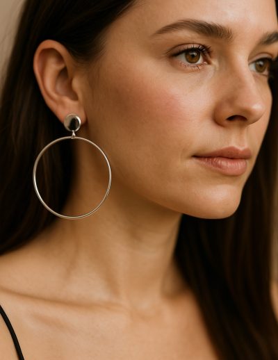 ✨ UShine.gr: Ατσάλινοι εντυπωσιακοί κρίκοι με μοντέρνο minimal design No 1243