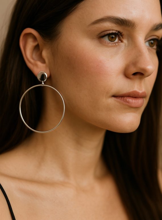 ✨ UShine.gr: Ατσάλινοι εντυπωσιακοί κρίκοι με μοντέρνο minimal design No 1243