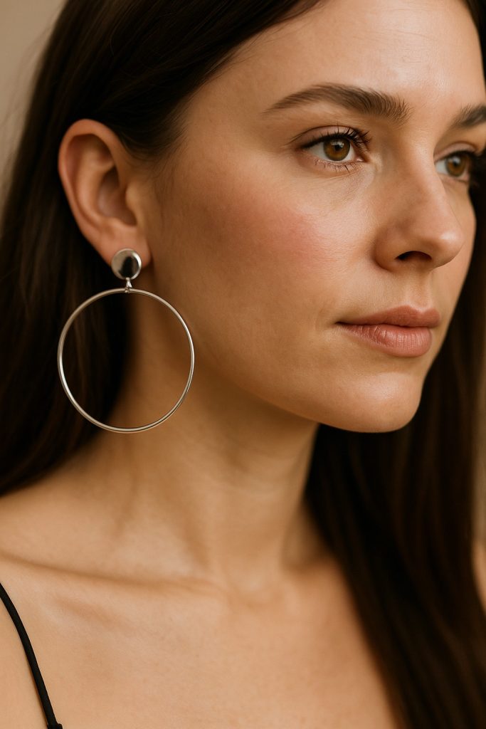 ✨ UShine.gr: Ατσάλινοι εντυπωσιακοί κρίκοι με μοντέρνο minimal design No 1243