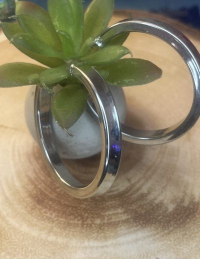 ✨ UShine.gr: Ατσάλινοι κλασικοί κρίκοι σε minimal γραμμή No 1251