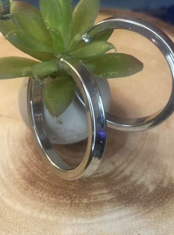 ✨ UShine.gr: Ατσάλινοι κλασικοί κρίκοι σε minimal γραμμή No 1251