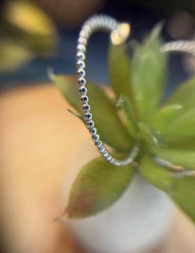 ✨ UShine.gr: Ατσάλινοι beaded κρίκοι σε minimal chic γραμμή No 1256