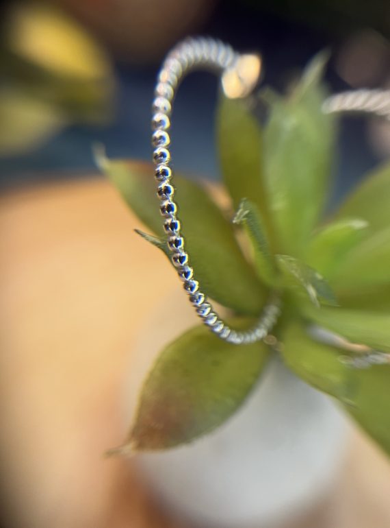 ✨ UShine.gr: Ατσάλινοι beaded κρίκοι σε minimal chic γραμμή No 1256