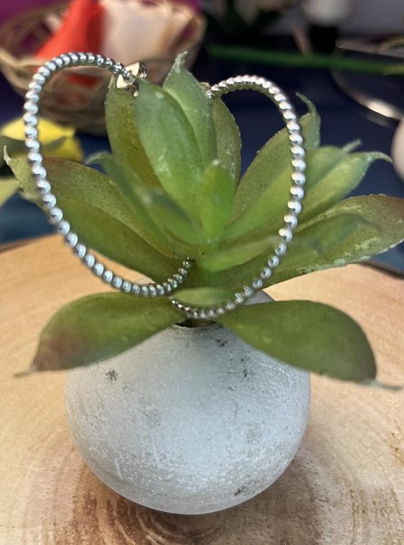 ✨ UShine.gr: Ατσάλινοι beaded κρίκοι σε minimal chic γραμμή No 1256