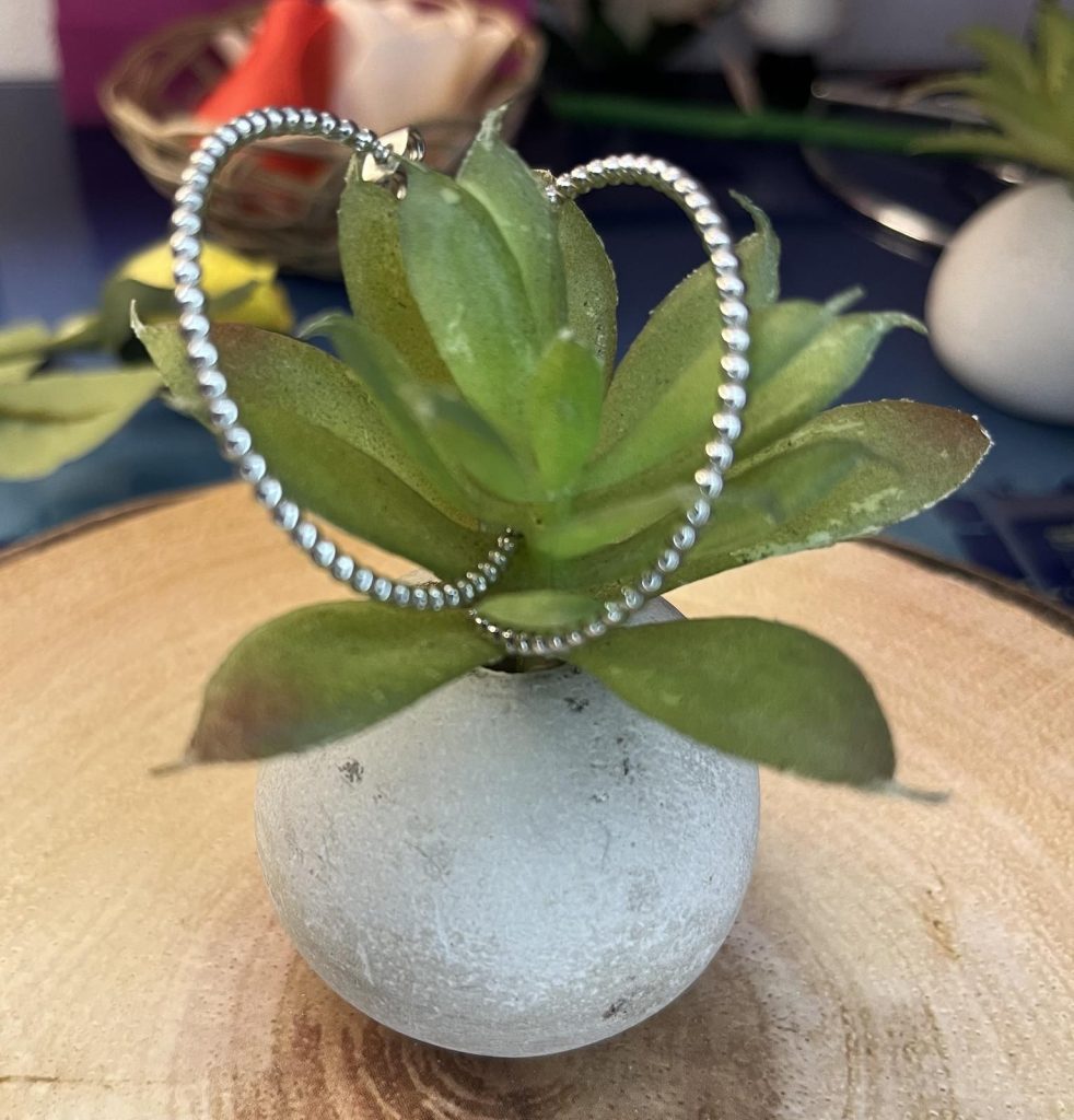 ✨ UShine.gr: Ατσάλινοι beaded κρίκοι σε minimal chic γραμμή No 1256