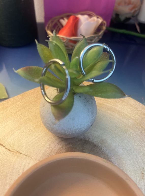 ✨ UShine.gr: Ατσάλινοι μικροί κρίκοι με minimal σχεδιασμό No 1262