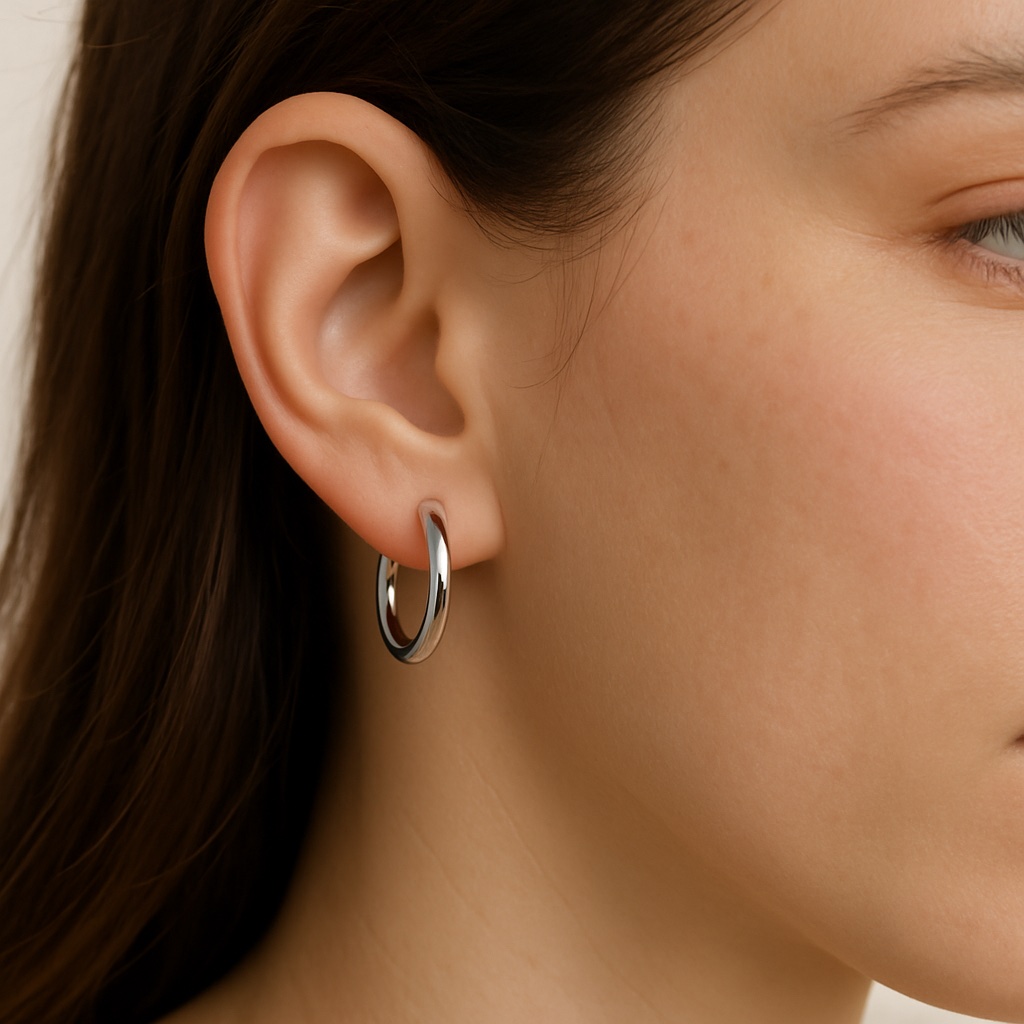 ✨ UShine.gr: Ατσάλινοι μικροί κρίκοι με minimal σχεδιασμό No 1262