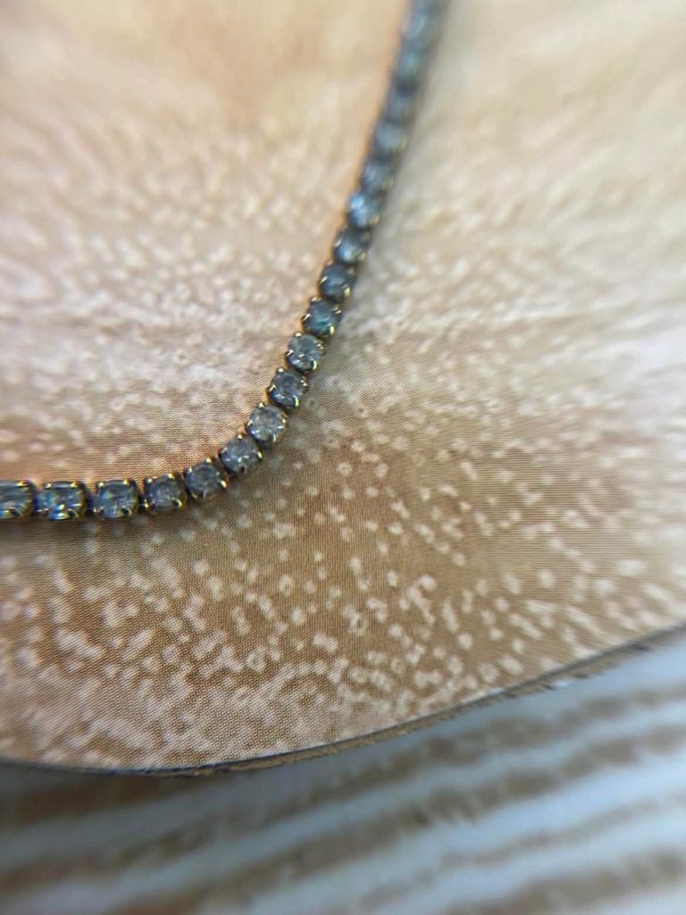 ✨ UShine.gr: Κολιέ tennis με διάφανα ζιργκόν No 1283