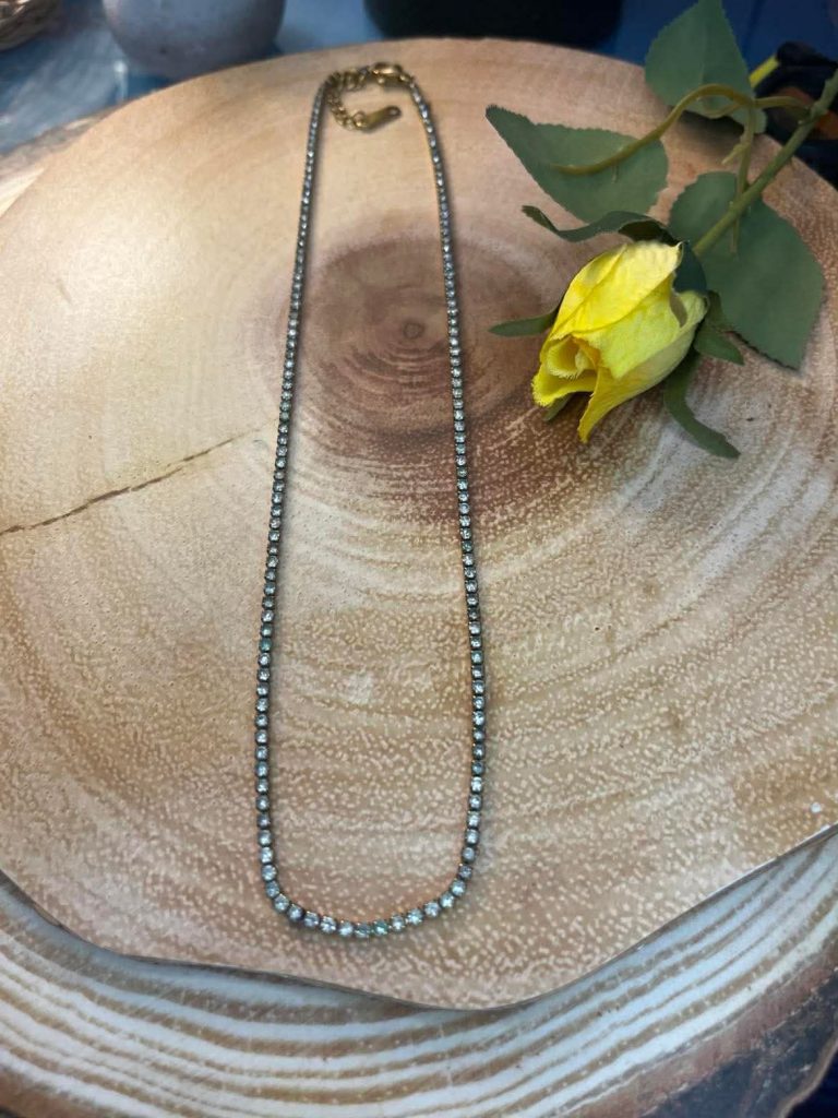 ✨ UShine.gr: Κολιέ tennis με διάφανα ζιργκόν No 1283