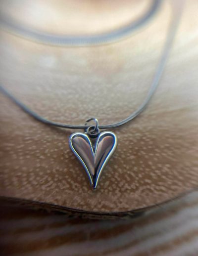 ✨ UShine.gr: Κολιέ διπλής σειράς με καρδιά No 1284