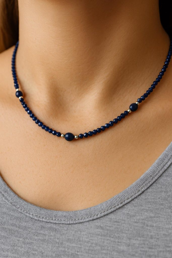 ✨ UShine.gr: Χειροποίητο κολιέ με ημιπολύτιμες χάντρες No 1286