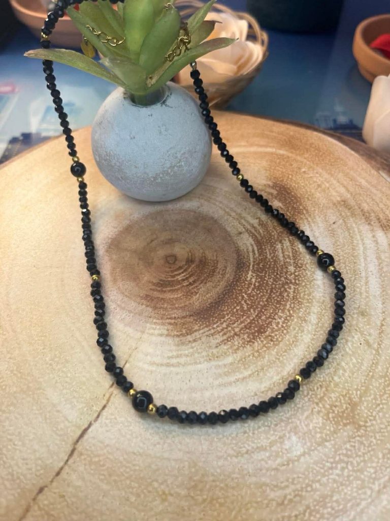 ✨ UShine.gr: Χειροποίητο κολιέ με ημιπολύτιμες χάντρες No 1286