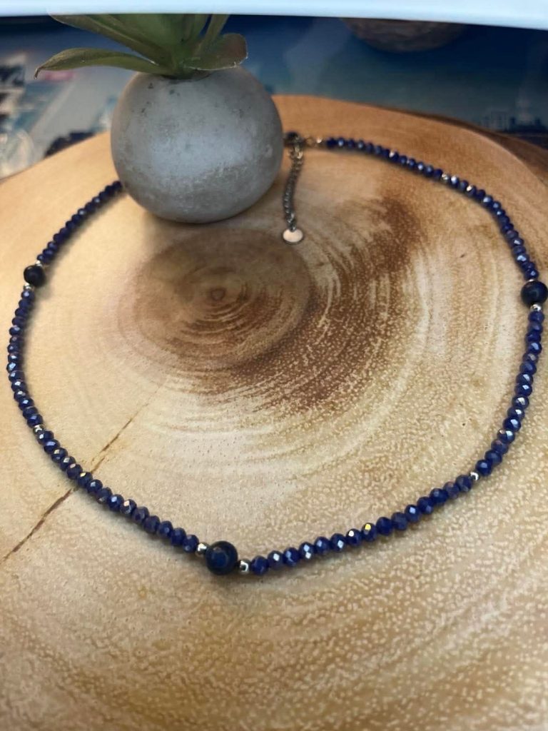 ✨ UShine.gr: Χειροποίητο κολιέ με ημιπολύτιμες χάντρες No 1286