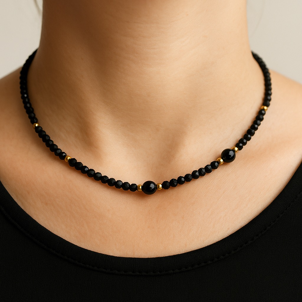 ✨ UShine.gr: Χειροποίητο κολιέ με ημιπολύτιμες χάντρες No 1286