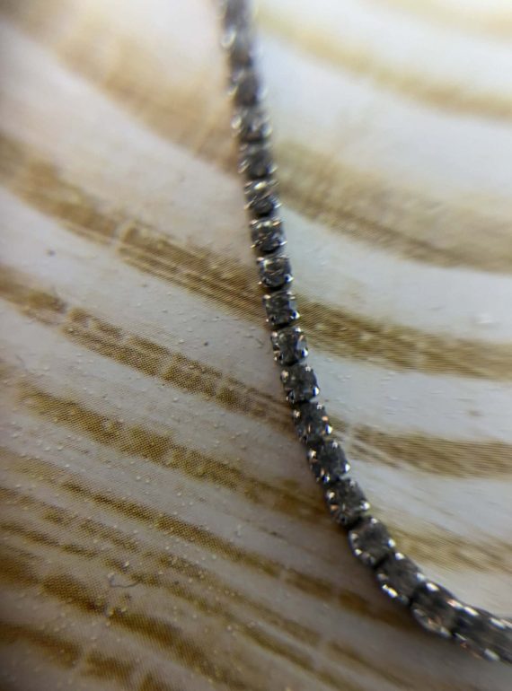 ✨ UShine.gr: Ατσάλινο κολιέ tennis με λαμπερά κρύσταλλα No 1300