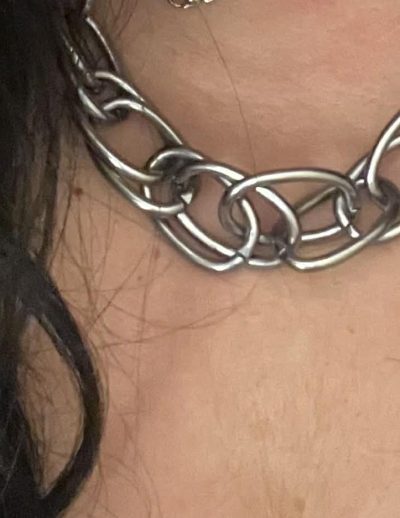 ✨ UShine.gr: Ατσάλινο κολιέ chunky αλυσίδα με μεγάλους κρίκους No 1301