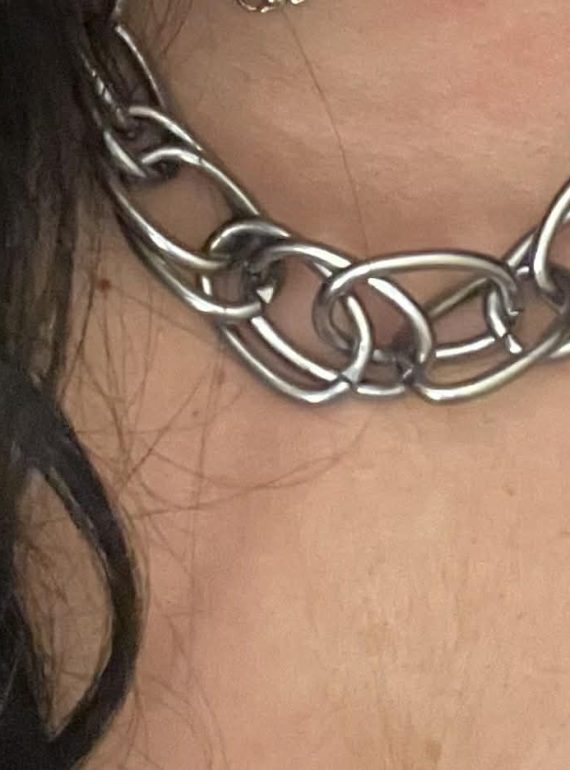 ✨ UShine.gr: Ατσάλινο κολιέ chunky αλυσίδα με μεγάλους κρίκους No 1301