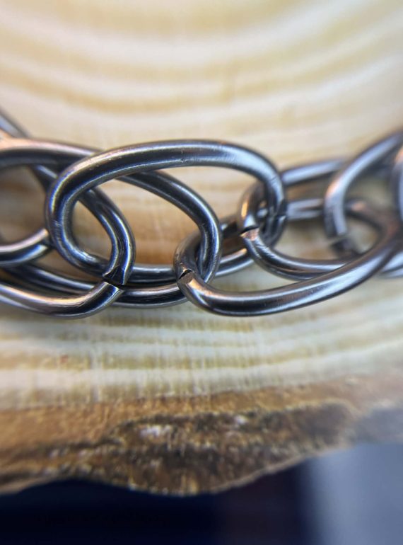 ✨ UShine.gr: Ατσάλινο κολιέ chunky αλυσίδα με μεγάλους κρίκους No 1301