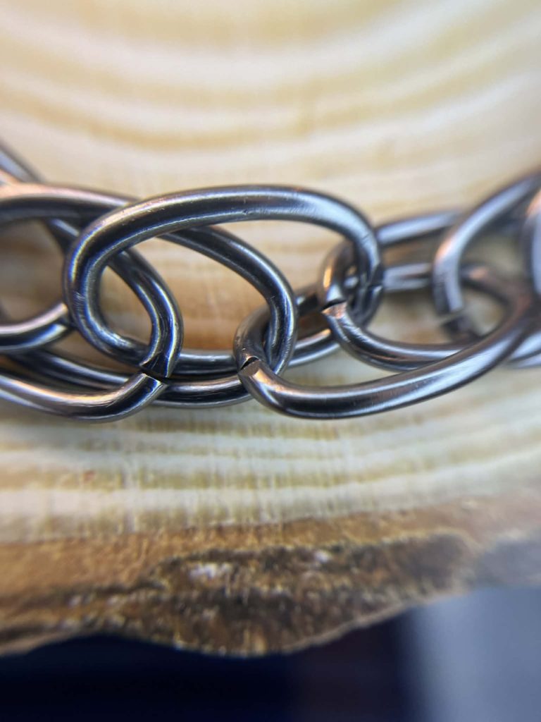 ✨ UShine.gr: Ατσάλινο κολιέ chunky αλυσίδα με μεγάλους κρίκους No 1301