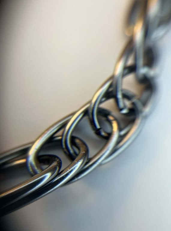 ✨ UShine.gr: Ατσάλινο κολιέ chunky αλυσίδα με μεγάλους κρίκους No 1301