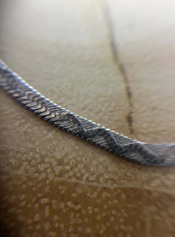 ✨ UShine.gr: Ατσάλινο κολιέ snake αλυσίδα σε ασημί τόνο No 1306