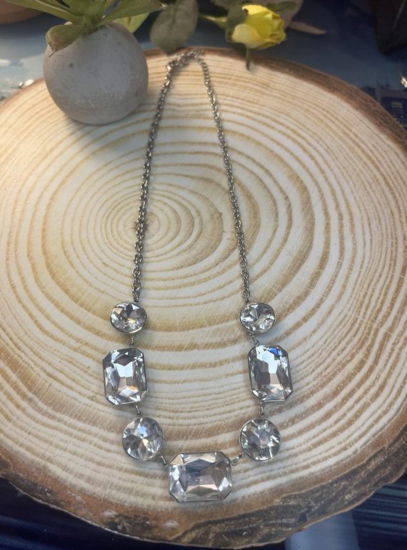 ✨ UShine.gr: Χειροποίητο κολιέ με διαφανείς κρυστάλλους No 1308