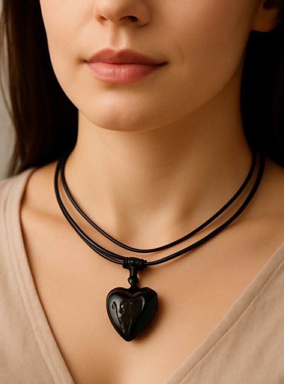 ✨ UShine.gr: Κολιέ καρδιά – χειροποίητο, αυξομειούμενο No 1311